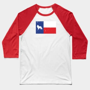 Texas flag, Lone Star State, Lone star flag, Collie, Star Baseball T-Shirt